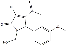4-acetyl-3-hydroxy-1-(hydroxymethyl)-5-(3-methoxyphenyl)-1,5-dihydro-2H-pyrrol-2-one