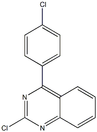 2-chloro-4-(4-chlorophenyl)quinazoline Structure
