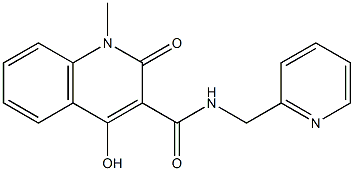 4-hydroxy-1-methyl-2-oxo-N-(2-pyridinylmethyl)-1,2-dihydro-3-quinolinecarboxamide