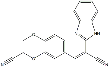 2-(1H-benzimidazol-2-yl)-3-[3-(cyanomethoxy)-4-methoxyphenyl]acrylonitrile