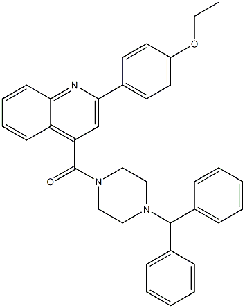 4-[(4-benzhydryl-1-piperazinyl)carbonyl]-2-(4-ethoxyphenyl)quinoline