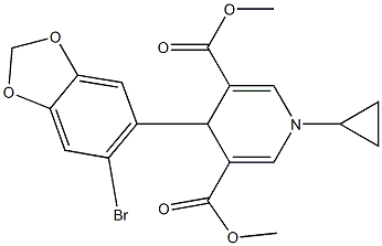 dimethyl 4-(6-bromo-1,3-benzodioxol-5-yl)-1-cyclopropyl-1,4-dihydro-3,5-pyridinedicarboxylate