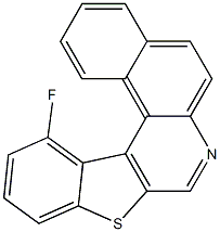 13-fluorobenzo[f][1]benzothieno[2,3-c]quinoline Struktur