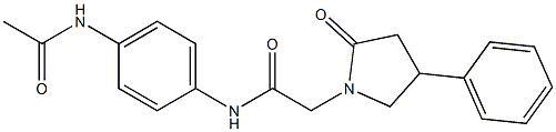 N-[4-(acetylamino)phenyl]-2-(2-oxo-4-phenyl-1-pyrrolidinyl)acetamide