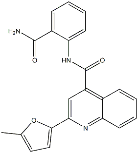 N-[2-(aminocarbonyl)phenyl]-2-(5-methyl-2-furyl)-4-quinolinecarboxamide