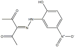 pentane-2,3,4-trione 3-({2-hydroxy-5-nitrophenyl}hydrazone) Structure