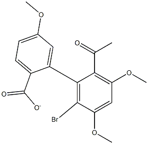2-acetyl-6-bromo-3,5-dimethoxyphenyl4-methoxybenzoate 结构式