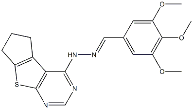 3,4,5-trimethoxybenzaldehyde 6,7-dihydro-5H-cyclopenta[4,5]thieno[2,3-d]pyrimidin-4-ylhydrazone