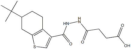 4-{2-[(6-tert-butyl-4,5,6,7-tetrahydro-1-benzothien-3-yl)carbonyl]hydrazino}-4-oxobutanoic acid