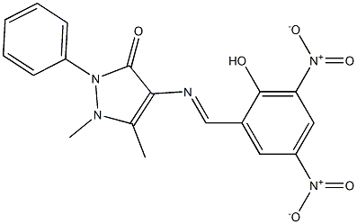 4-({2-hydroxy-3,5-bisnitrobenzylidene}amino)-1,5-dimethyl-2-phenyl-1,2-dihydro-3H-pyrazol-3-one