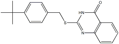 2-[(4-tert-butylbenzyl)sulfanyl]-4(3H)-quinazolinone Structure