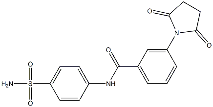N-[4-(aminosulfonyl)phenyl]-3-(2,5-dioxo-1-pyrrolidinyl)benzamide