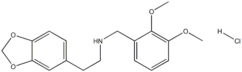 N-(2,3-Dimethoxybenzyl)-3,4-methylenedioxyphenethylamine hydrochloride Structure