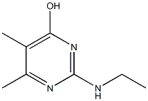 2-乙氨基-4,5-二甲基-6-羟基嘧啶,,结构式