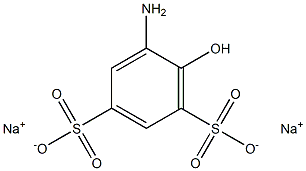 2-Aminophenol-4,6-disulfonic acid sodium salt Structure