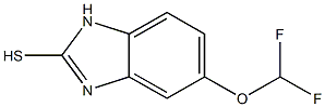 5-(Difluoromethoxy)-1H-Benzimidazole-2-thiol Struktur