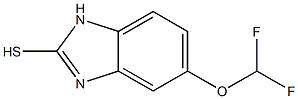 5-(Difluoromethoxy)-1H-Benzimidazole-2-thiol 化学構造式