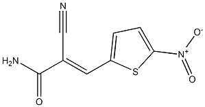(E)-2-cyano-3-(5-nitro-2-thienyl)-2-propenamide Structure
