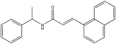 (E)-3-(1-naphthyl)-N-(1-phenylethyl)-2-propenamide