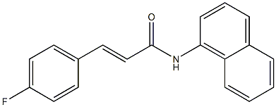 (E)-3-(4-fluorophenyl)-N-(1-naphthyl)-2-propenamide|