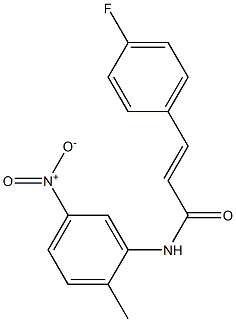 (E)-3-(4-fluorophenyl)-N-(2-methyl-5-nitrophenyl)-2-propenamide Struktur