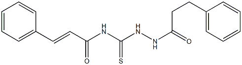 (E)-3-phenyl-N-{[2-(3-phenylpropanoyl)hydrazino]carbothioyl}-2-propenamide