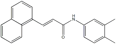 (E)-N-(3,4-dimethylphenyl)-3-(1-naphthyl)-2-propenamide Structure