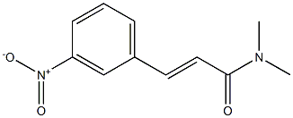 (E)-N,N-dimethyl-3-(3-nitrophenyl)-2-propenamide 结构式