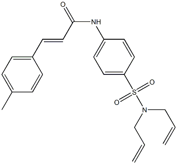 (E)-N-{4-[(diallylamino)sulfonyl]phenyl}-3-(4-methylphenyl)-2-propenamide Structure