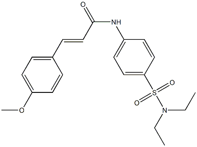 (E)-N-{4-[(diethylamino)sulfonyl]phenyl}-3-(4-methoxyphenyl)-2-propenamide|