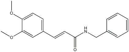 (E)-N-benzyl-3-(3,4-dimethoxyphenyl)-2-propenamide Structure