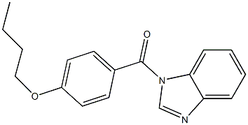 1H-benzimidazol-1-yl(4-butoxyphenyl)methanone Struktur
