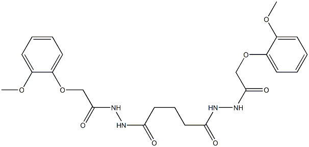 2-(2-methoxyphenoxy)-N'-(5-{2-[2-(2-methoxyphenoxy)acetyl]hydrazino}-5-oxopentanoyl)acetohydrazide