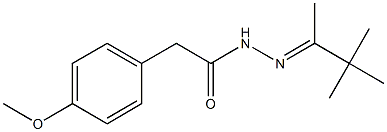 2-(4-methoxyphenyl)-N'-[(E)-1,2,2-trimethylpropylidene]acetohydrazide