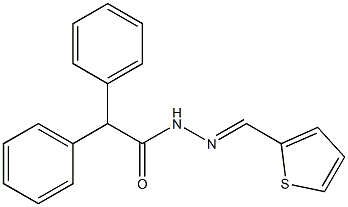 2,2-diphenyl-N'-[(E)-2-thienylmethylidene]acetohydrazide|