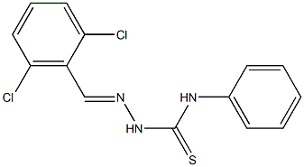 2-[(E)-(2,6-dichlorophenyl)methylidene]-N-phenyl-1-hydrazinecarbothioamide Struktur