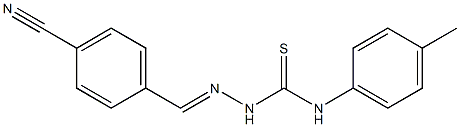 2-[(E)-(4-cyanophenyl)methylidene]-N-(4-methylphenyl)-1-hydrazinecarbothioamide
