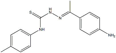 2-[(E)-1-(4-aminophenyl)ethylidene]-N-(4-methylphenyl)-1-hydrazinecarbothioamide Structure