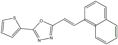 2-[(E)-2-(1-naphthyl)ethenyl]-5-(2-thienyl)-1,3,4-oxadiazole