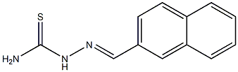 2-[(E)-2-naphthylmethylidene]-1-hydrazinecarbothioamide Struktur
