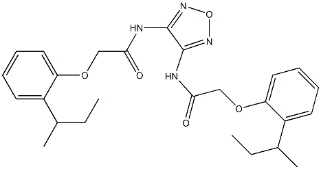 2-[2-(sec-butyl)phenoxy]-N-[4-({2-[2-(sec-butyl)phenoxy]acetyl}amino)-1,2,5-oxadiazol-3-yl]acetamide