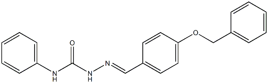 2-{(E)-[4-(benzyloxy)phenyl]methylidene}-N-phenyl-1-hydrazinecarboxamide Struktur
