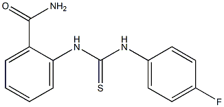 2-{[(4-fluoroanilino)carbothioyl]amino}benzamide Struktur