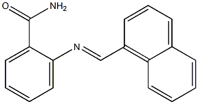2-{[(E)-1-naphthylmethylidene]amino}benzamide Struktur