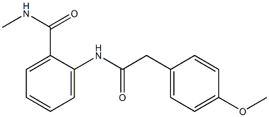 2-{[2-(4-methoxyphenyl)acetyl]amino}-N-methylbenzamide