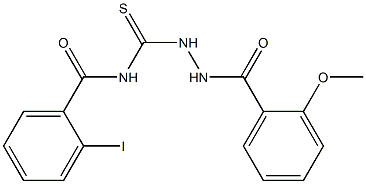 2-iodo-N-{[2-(2-methoxybenzoyl)hydrazino]carbothioyl}benzamide|