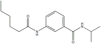 3-(hexanoylamino)-N-isopropylbenzamide Structure