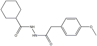  N'-(cyclohexylcarbonyl)-2-(4-methoxyphenyl)acetohydrazide