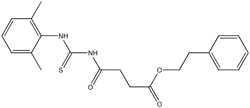 phenethyl 4-{[(2,6-dimethylanilino)carbothioyl]amino}-4-oxobutanoate