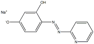 sodium 3-hydroxy-4-[(E)-2-(2-pyridinyl)diazenyl]benzenolate